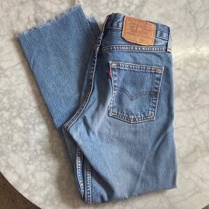 Vintage Levi's 505 1995 90s Light Blue Denim Pants